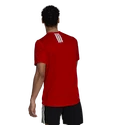 Maglietta da uomo adidas Aeroready 3-Stripes Back Tee Scarlet