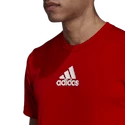 Maglietta da uomo adidas Aeroready 3-Stripes Back Tee Scarlet