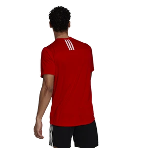Maglietta da uomo adidas Aeroready 3-Stripes Back Tee Scarlet