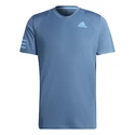 Maglietta da uomo adidas  Club 3-Stripe Blue