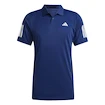 Maglietta da uomo adidas  Club 3 Stripes Polo Dark Blue