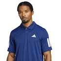 Maglietta da uomo adidas  Club 3 Stripes Polo Dark Blue