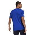 Maglietta da uomo adidas  Club 3STR Tee Blue