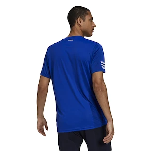 Maglietta da uomo adidas  Club 3STR Tee Blue