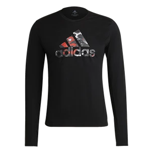 Maglietta da uomo adidas  Fast Graphic LS Tee Black