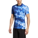 Maglietta da uomo adidas  Melbourne Tennis HEAT.RDY FreeLift Polo Shirt Blue
