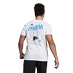 Maglietta da uomo adidas  Thiem Graphic Tee White