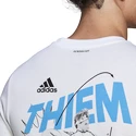 Maglietta da uomo adidas  Thiem Graphic Tee White