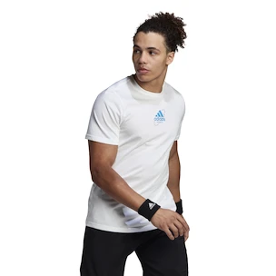 Maglietta da uomo adidas  Thiem Graphic Tee White