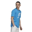 Maglietta da uomo adidas  Thiem Logo Graphic Tee Blue