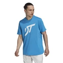 Maglietta da uomo adidas  Thiem Logo Graphic Tee Blue