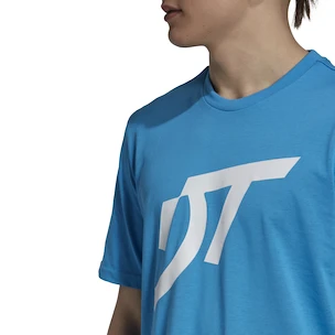 Maglietta da uomo adidas  Thiem Logo Graphic Tee Blue