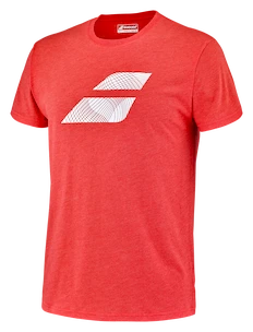 Maglietta da uomo Babolat  Exercise Big Flag Tee Men Poppy Red