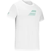 Maglietta da uomo Babolat  Exercise Big Flag Tee Men White
