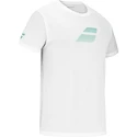 Maglietta da uomo Babolat  Exercise Big Flag Tee Men White