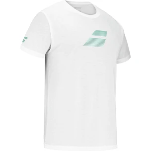 Maglietta da uomo Babolat  Exercise Big Flag Tee Men White