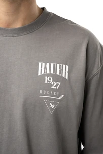 Maglietta da uomo Bauer  Acid Wash LS Tee Grey