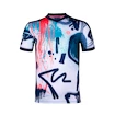 Maglietta da uomo BIDI BADU  Bijan Tech Tee White/Dark Blue