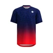 Maglietta da uomo BIDI BADU  Colortwist Tee Dark Blue/Red