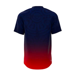 Maglietta da uomo BIDI BADU  Colortwist Tee Dark Blue/Red