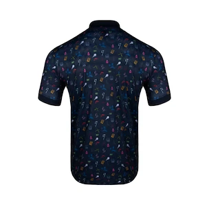 Maglietta da uomo BIDI BADU  Idir Tech Polo Dark Blue