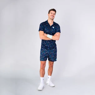 Maglietta da uomo BIDI BADU  Idir Tech Polo Dark Blue