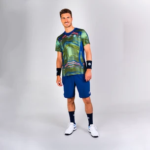 Maglietta da uomo BIDI BADU  Jiro Tech Tee Green/Dark Blue