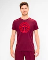 Maglietta da uomo BIDI BADU  Protected Leafs Chill Tee Bordeaux