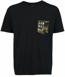 Maglietta da uomo CCM CAMO POCKET S/S TEE Black