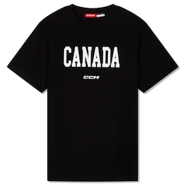 Maglietta da uomo CCM Flag Tee Team CAN Black