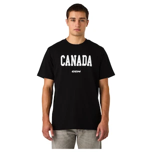 Maglietta da uomo CCM  Flag Tee Team CAN Black