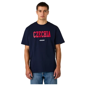 Maglietta da uomo CCM  Flag Tee Team CZE Navy