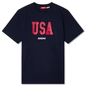 Maglietta da uomo CCM  Flag Tee Team USA Navy