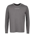 Maglietta da uomo CCM  Non Compression LS Tee Grey Senior