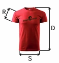 Maglietta da uomo Czech Virus  Basic Red