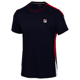 Maglietta da uomo Fila T-Shirt Gabriel Navy/Fila Red