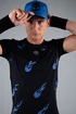 Maglietta da uomo Hydrogen  Flames Tech Tee Black/Bluette