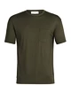Maglietta da uomo Icebreaker  Granary SS Pocket Tee Loden