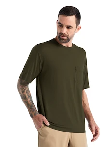 Maglietta da uomo Icebreaker  Granary SS Pocket Tee Loden