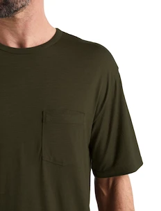 Maglietta da uomo Icebreaker  Granary SS Pocket Tee Loden
