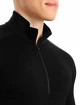 Maglietta da uomo Icebreaker  M 260 Tech LS Half Zip Black