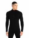 Maglietta da uomo Icebreaker  M 260 Tech LS Half Zip Black