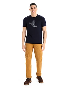 Maglietta da uomo Icebreaker  M Tech Lite II SS Tee Yet Midnight