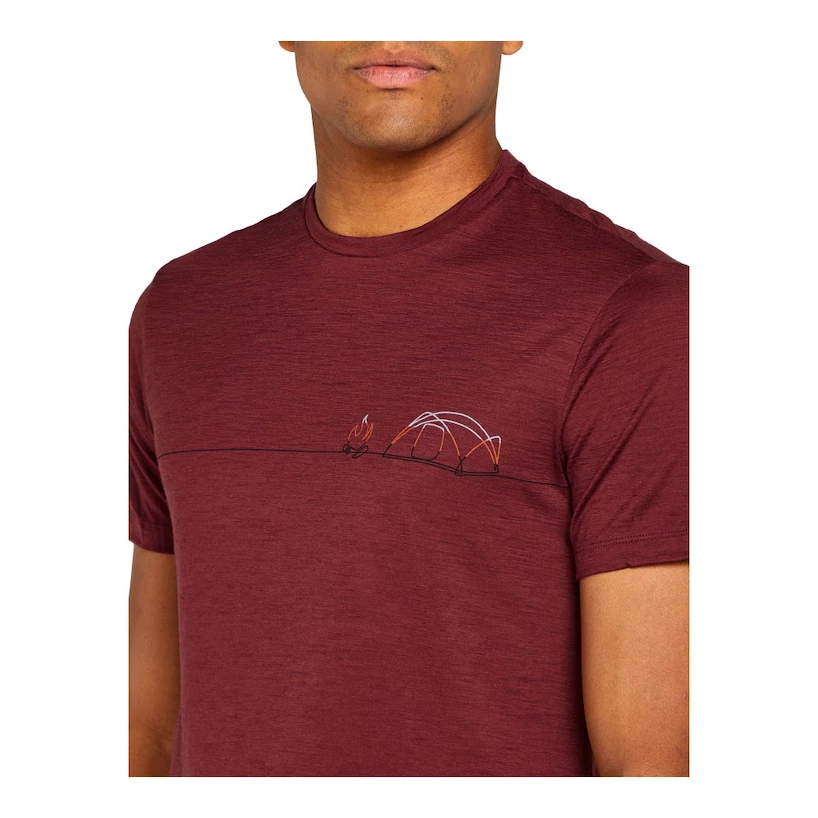 Maglietta da uomo Icebreaker Merino 150 Tech Lite SS T Sing Li Cmp Port XL