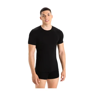 Maglietta da uomo Icebreaker Merino Anatomica SS Crewe Black M