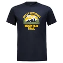 Maglietta da uomo Jack Wolfskin  JW Mountain Trail T Night Blue