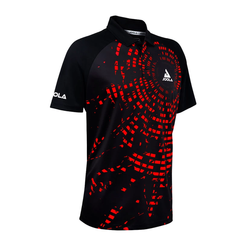 Maglietta da uomo Joola  Shirt Centrela Polo Black/Red