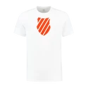 Maglietta da uomo K-Swiss  Hypercourt Logo Tee Jet White/Spicy Orange
