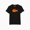 Maglietta da uomo Lacoste  Big Logo Core Performance T-Shirt Black/Sunrise