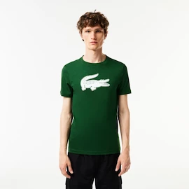 Maglietta da uomo Lacoste Big Logo Core Performance T-Shirt Green/White